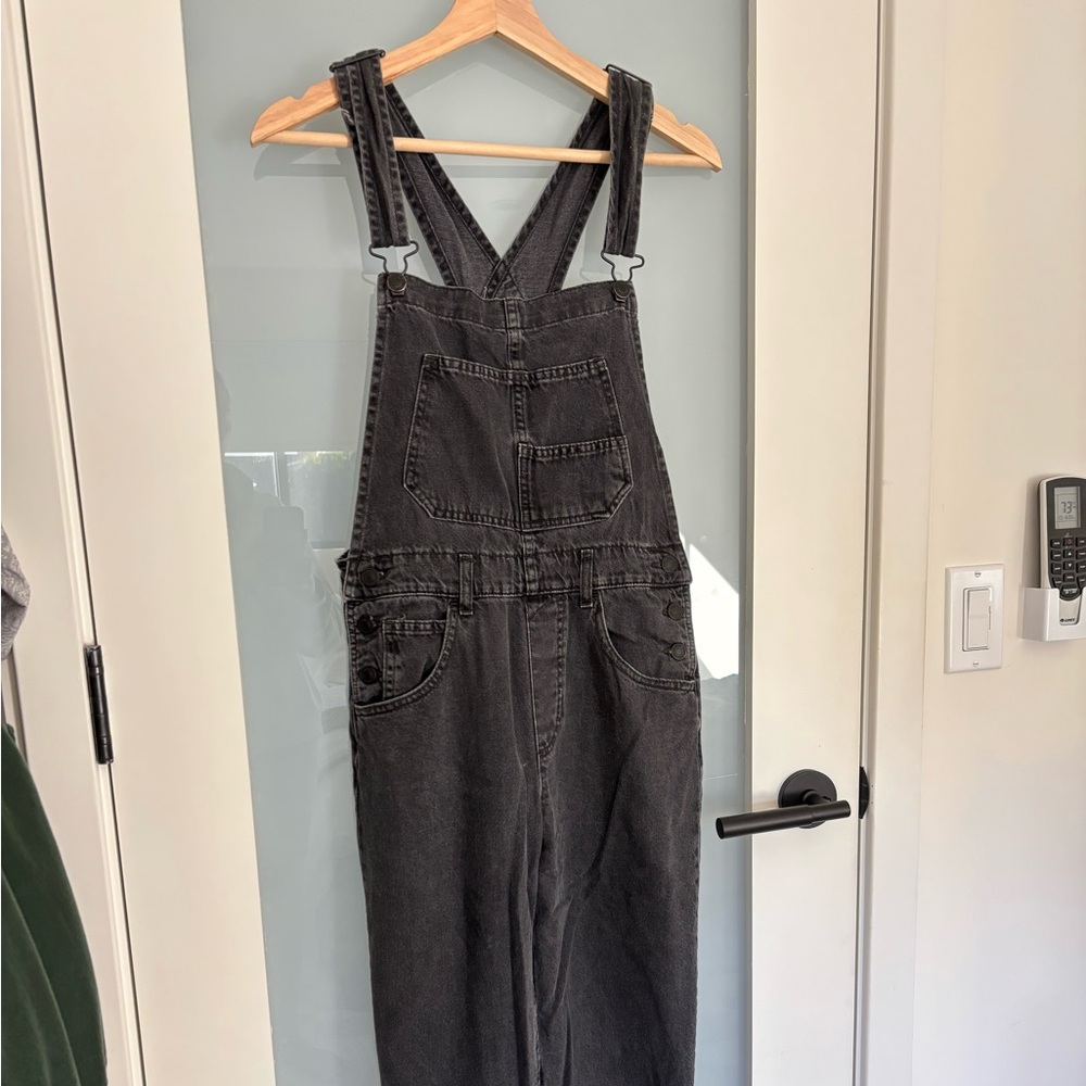 Free People Denim Overalls (Black)